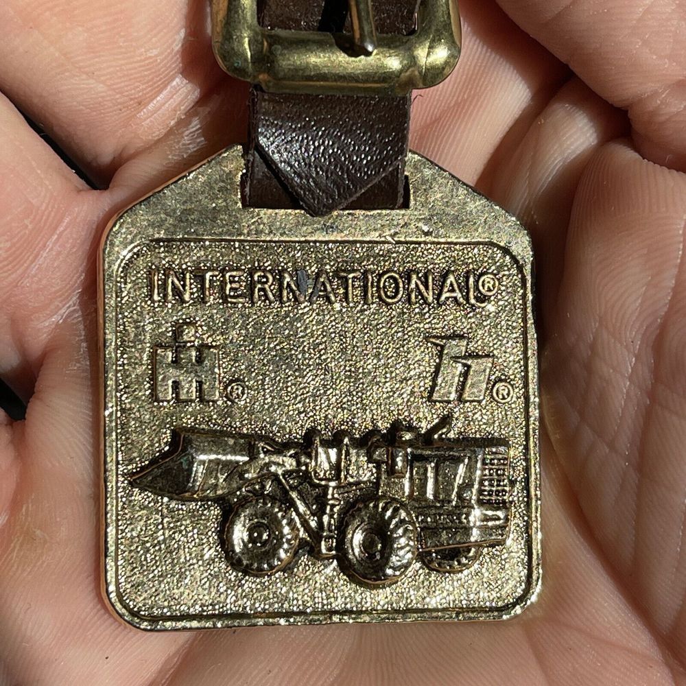 Vintage IH International Harvester Crawler Tractor Dozer Watch Fob
